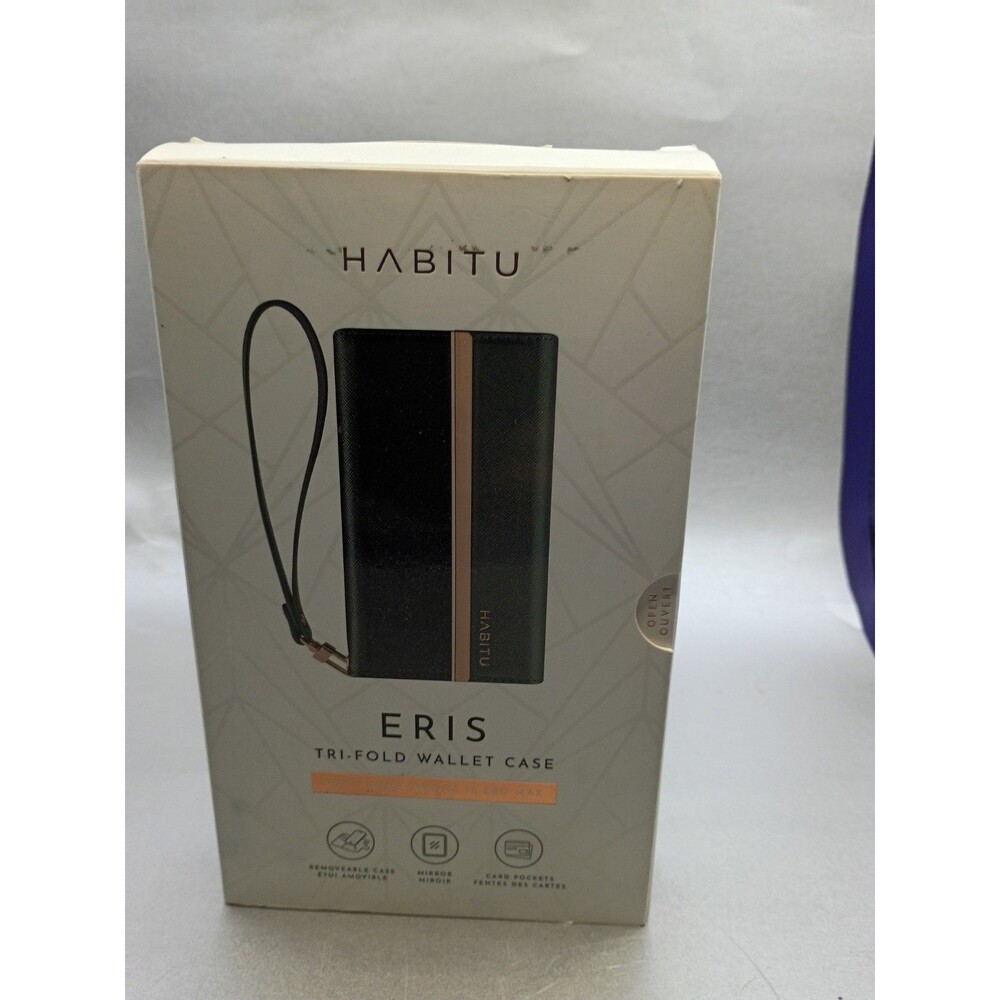 HABITU Eris Tri-Fold Wallet Case designed for the iPhone 11 Pro, X, or XS.